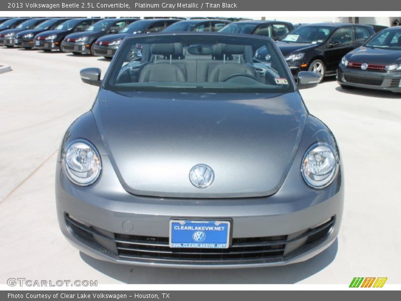 Platinum Gray Metallic / Titan Black 2013 Volkswagen Beetle 2.5L Convertible