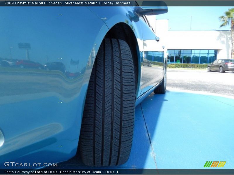 Silver Moss Metallic / Cocoa/Cashmere 2009 Chevrolet Malibu LTZ Sedan