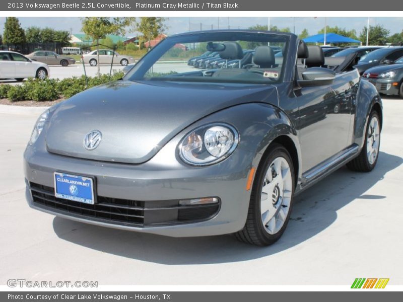 Platinum Gray Metallic / Titan Black 2013 Volkswagen Beetle 2.5L Convertible