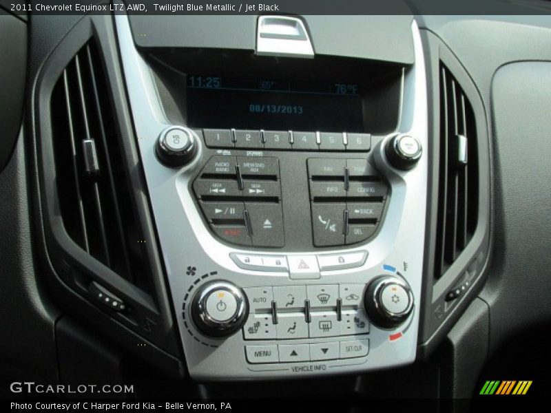 Twilight Blue Metallic / Jet Black 2011 Chevrolet Equinox LTZ AWD