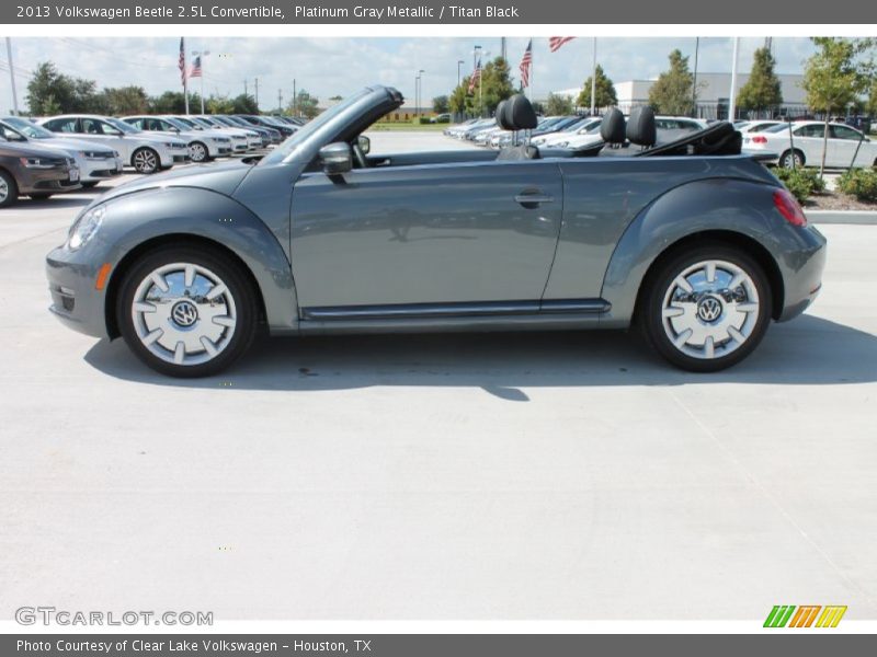Platinum Gray Metallic / Titan Black 2013 Volkswagen Beetle 2.5L Convertible