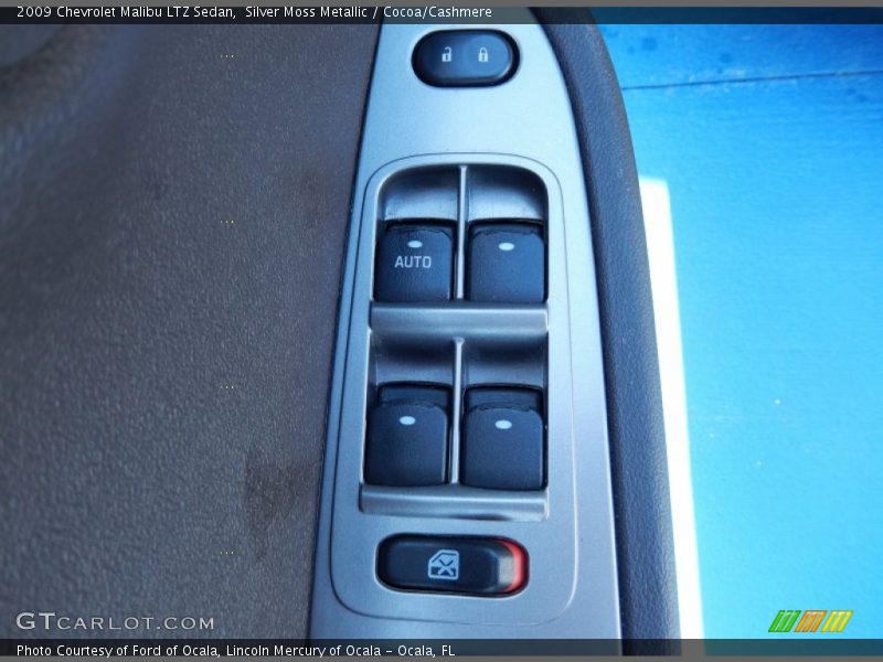 Silver Moss Metallic / Cocoa/Cashmere 2009 Chevrolet Malibu LTZ Sedan