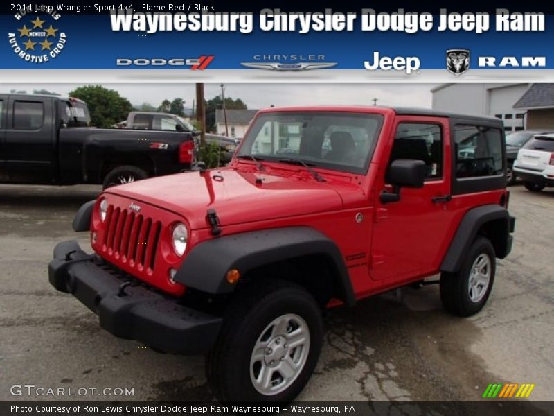 Flame Red / Black 2014 Jeep Wrangler Sport 4x4