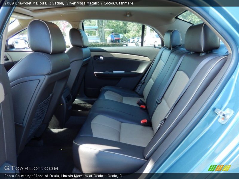 Silver Moss Metallic / Cocoa/Cashmere 2009 Chevrolet Malibu LTZ Sedan