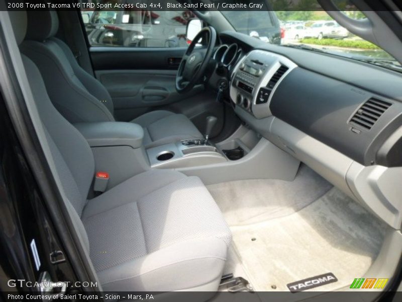 Black Sand Pearl / Graphite Gray 2008 Toyota Tacoma V6 TRD Sport Access Cab 4x4