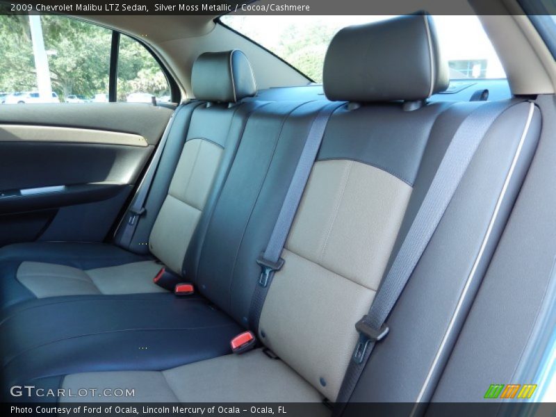 Silver Moss Metallic / Cocoa/Cashmere 2009 Chevrolet Malibu LTZ Sedan