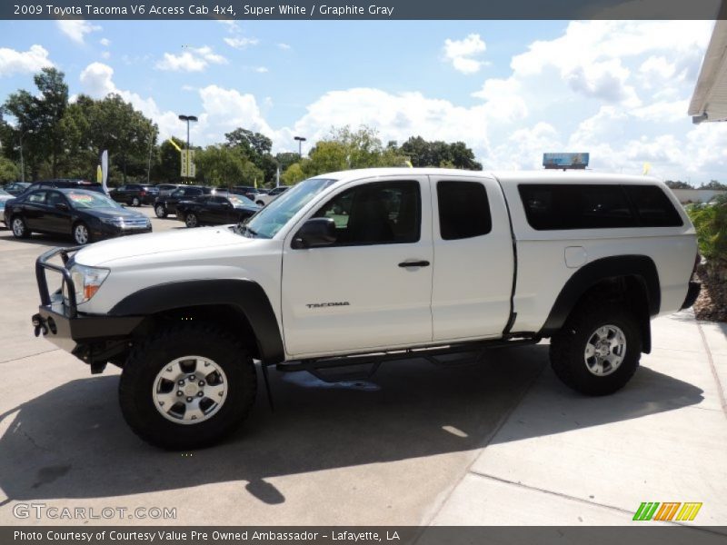 Super White / Graphite Gray 2009 Toyota Tacoma V6 Access Cab 4x4