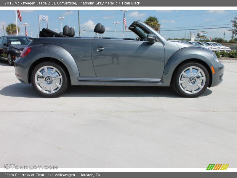 Platinum Gray Metallic / Titan Black 2013 Volkswagen Beetle 2.5L Convertible