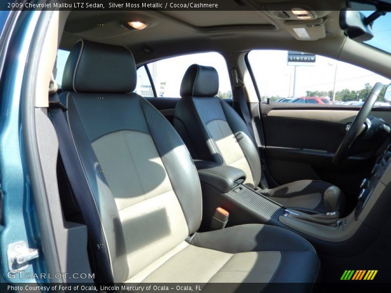 Silver Moss Metallic / Cocoa/Cashmere 2009 Chevrolet Malibu LTZ Sedan