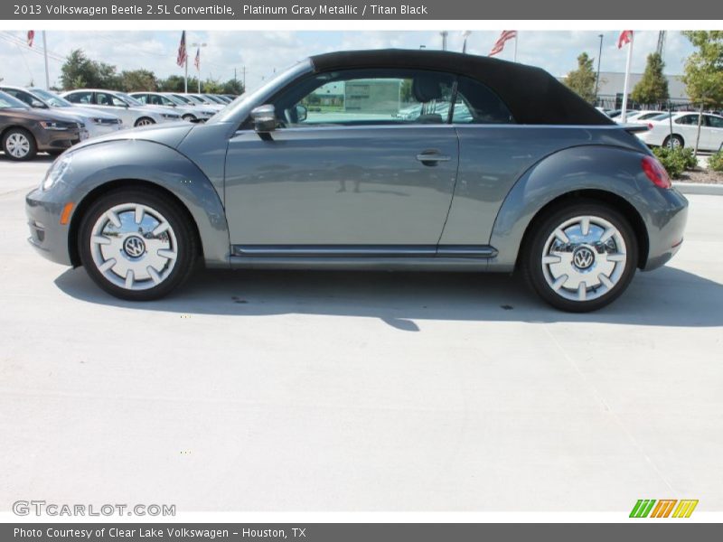 Platinum Gray Metallic / Titan Black 2013 Volkswagen Beetle 2.5L Convertible