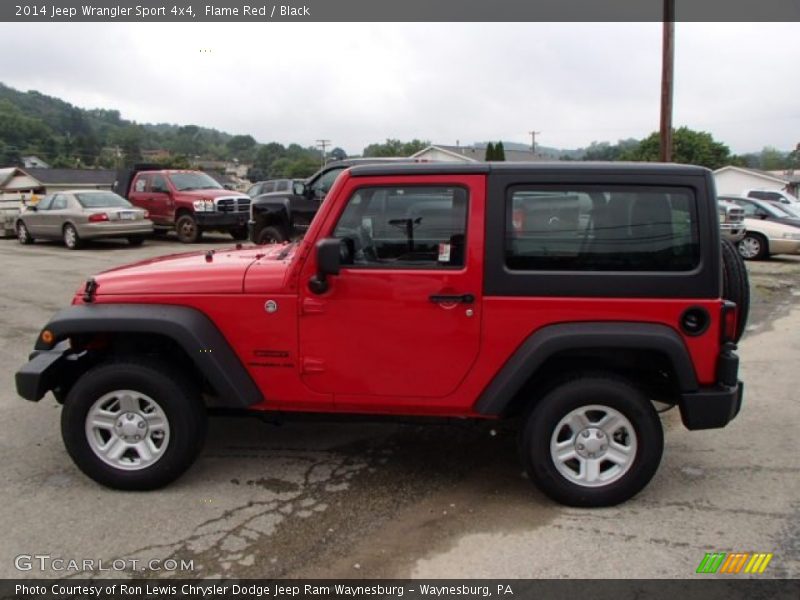 Flame Red / Black 2014 Jeep Wrangler Sport 4x4