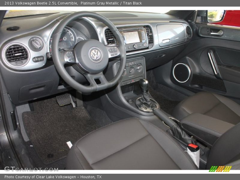 Platinum Gray Metallic / Titan Black 2013 Volkswagen Beetle 2.5L Convertible