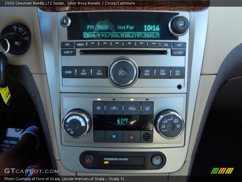 Silver Moss Metallic / Cocoa/Cashmere 2009 Chevrolet Malibu LTZ Sedan