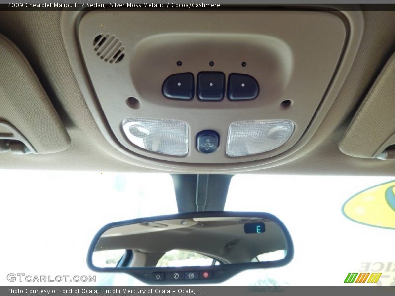 Silver Moss Metallic / Cocoa/Cashmere 2009 Chevrolet Malibu LTZ Sedan