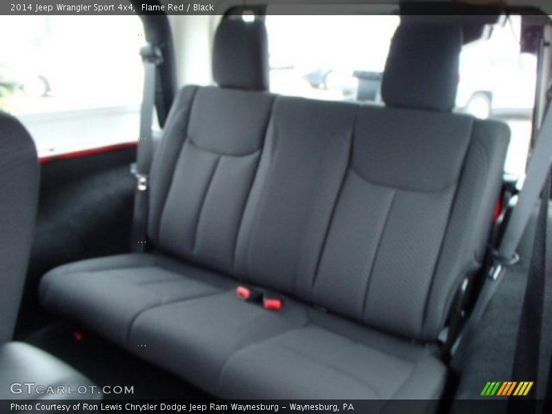 Rear Seat of 2014 Wrangler Sport 4x4