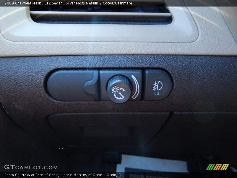 Silver Moss Metallic / Cocoa/Cashmere 2009 Chevrolet Malibu LTZ Sedan