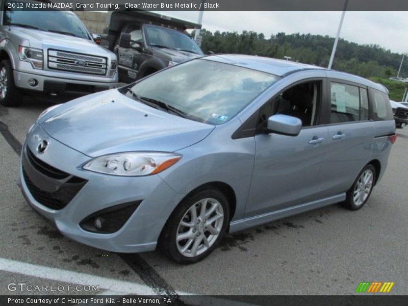 Clear Water Blue Metallic / Black 2012 Mazda MAZDA5 Grand Touring