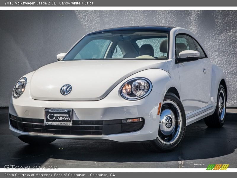 Candy White / Beige 2013 Volkswagen Beetle 2.5L