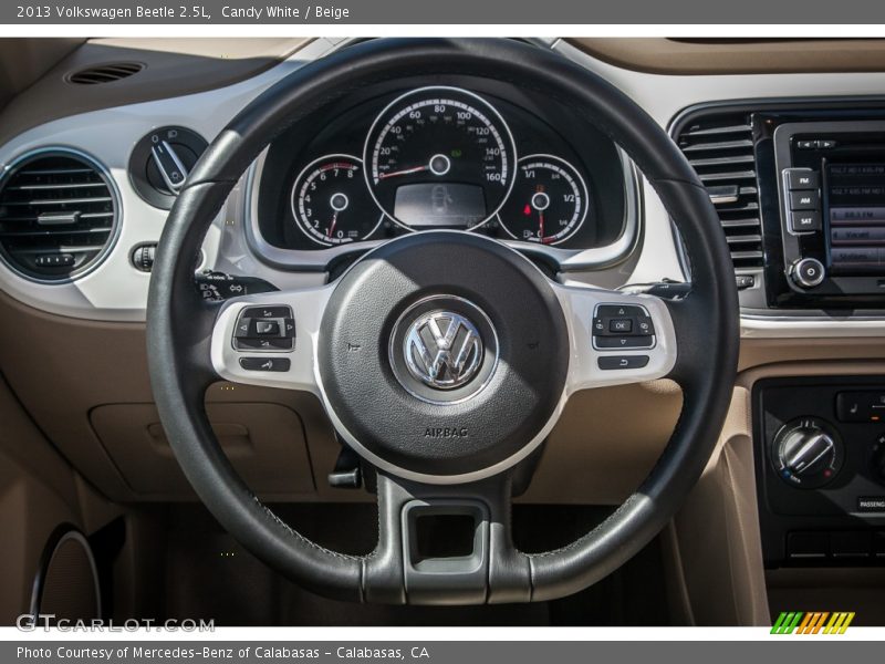 Candy White / Beige 2013 Volkswagen Beetle 2.5L