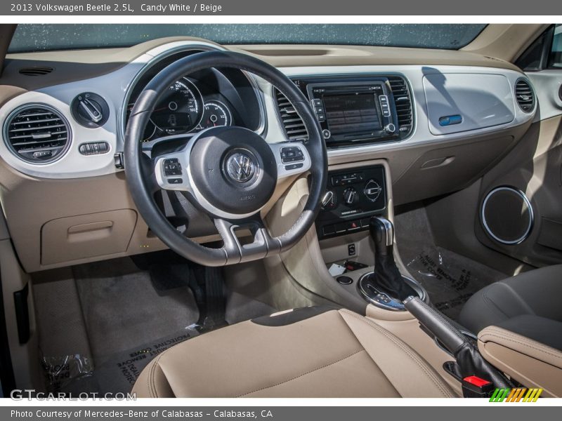 Candy White / Beige 2013 Volkswagen Beetle 2.5L
