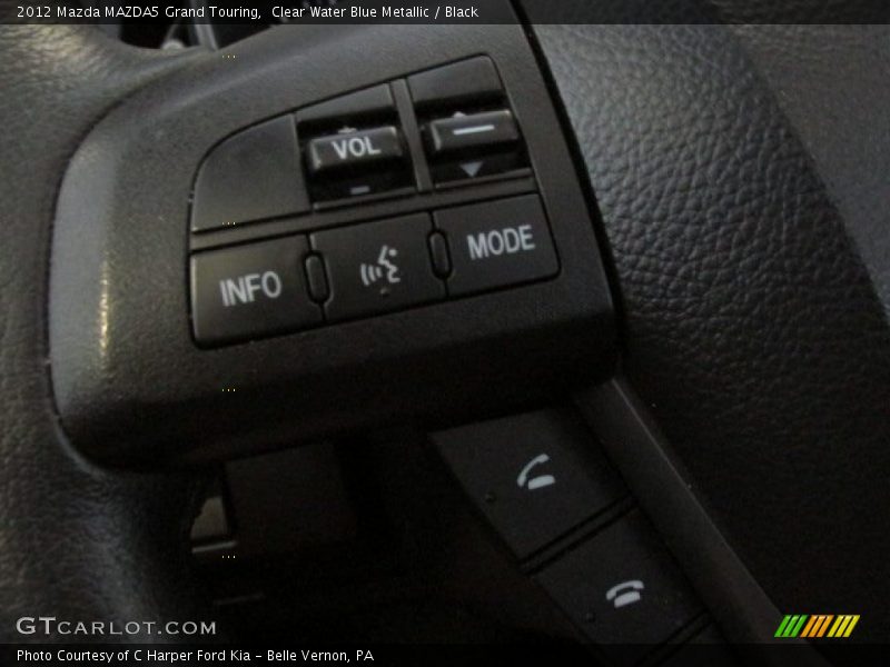 Clear Water Blue Metallic / Black 2012 Mazda MAZDA5 Grand Touring