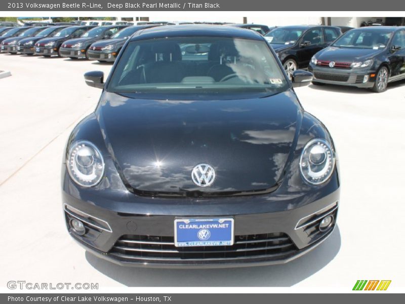 Deep Black Pearl Metallic / Titan Black 2013 Volkswagen Beetle R-Line