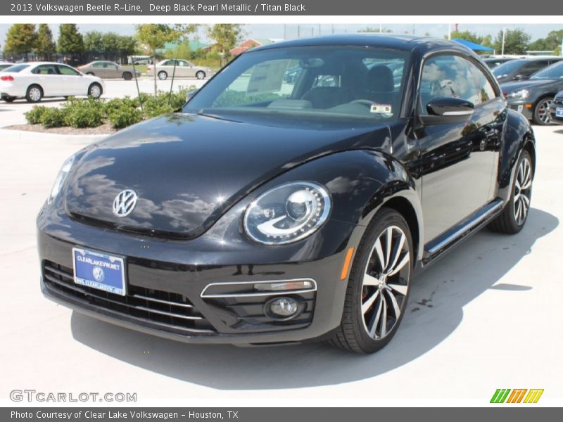 Deep Black Pearl Metallic / Titan Black 2013 Volkswagen Beetle R-Line