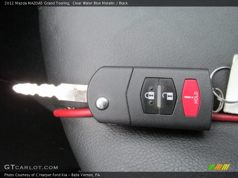 Clear Water Blue Metallic / Black 2012 Mazda MAZDA5 Grand Touring