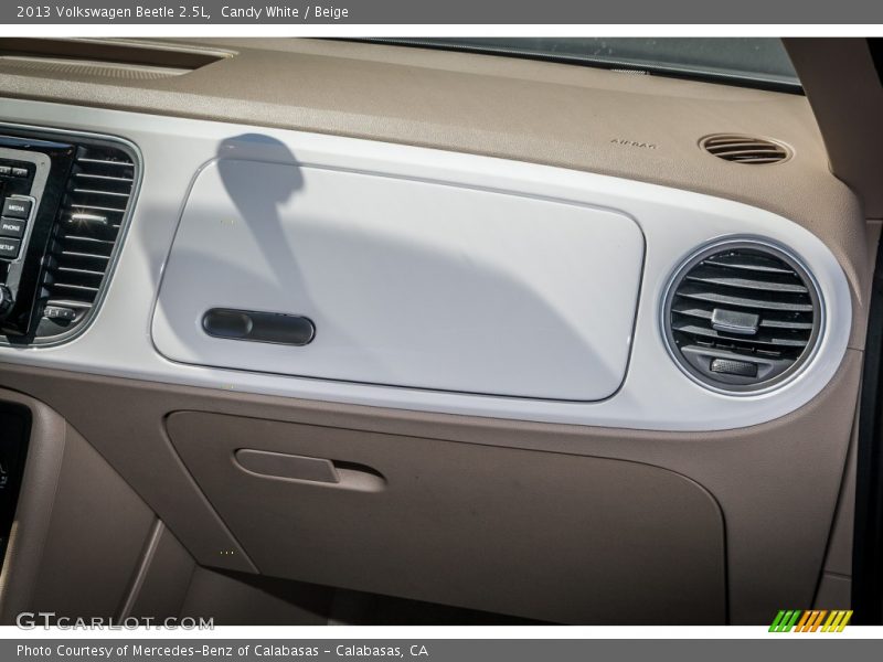 Candy White / Beige 2013 Volkswagen Beetle 2.5L