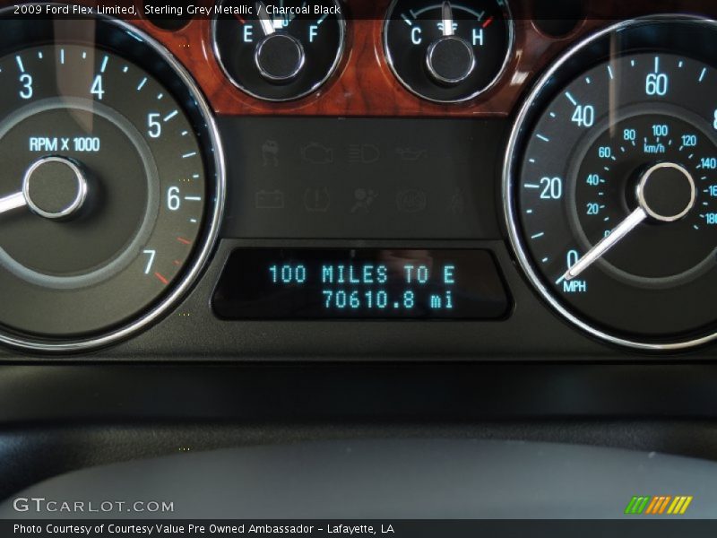 Sterling Grey Metallic / Charcoal Black 2009 Ford Flex Limited