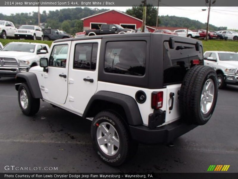 Bright White / Black 2014 Jeep Wrangler Unlimited Sport S 4x4