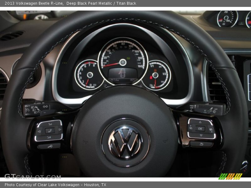 Deep Black Pearl Metallic / Titan Black 2013 Volkswagen Beetle R-Line