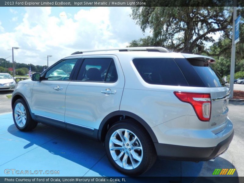 Ingot Silver Metallic / Medium Light Stone 2013 Ford Explorer Limited EcoBoost