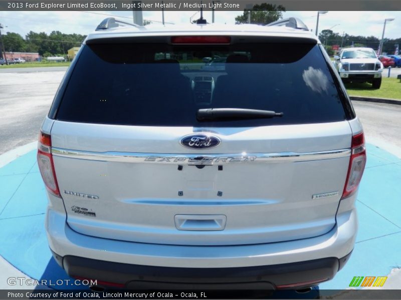 Ingot Silver Metallic / Medium Light Stone 2013 Ford Explorer Limited EcoBoost