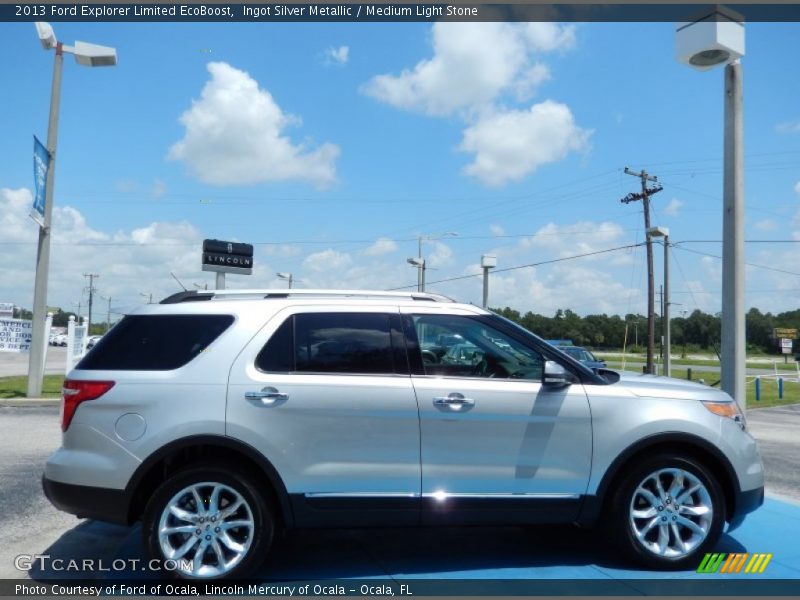 Ingot Silver Metallic / Medium Light Stone 2013 Ford Explorer Limited EcoBoost
