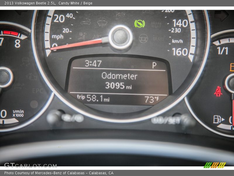 Candy White / Beige 2013 Volkswagen Beetle 2.5L