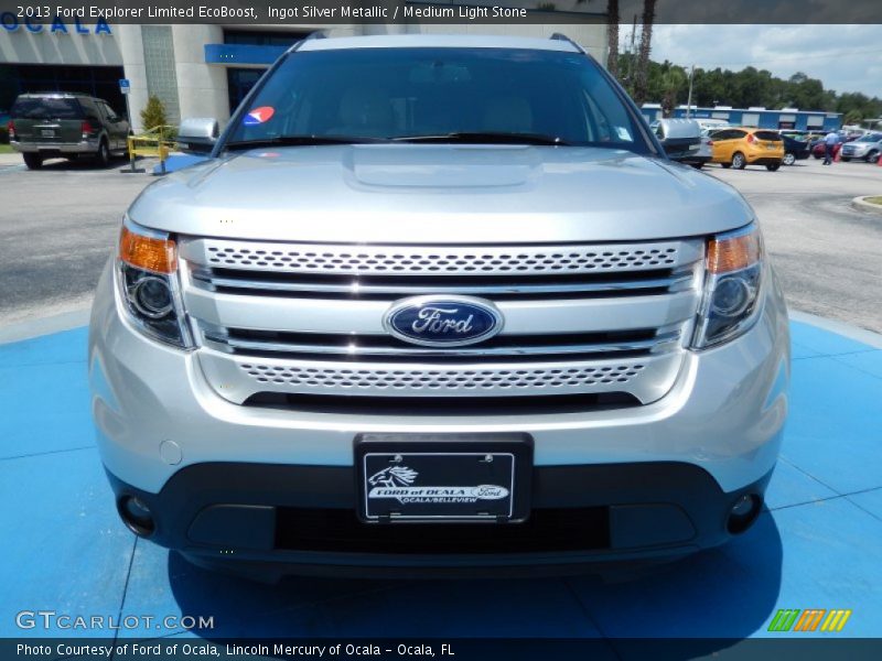 Ingot Silver Metallic / Medium Light Stone 2013 Ford Explorer Limited EcoBoost