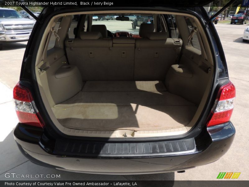 Black / Ivory Beige 2007 Toyota Highlander Hybrid Limited