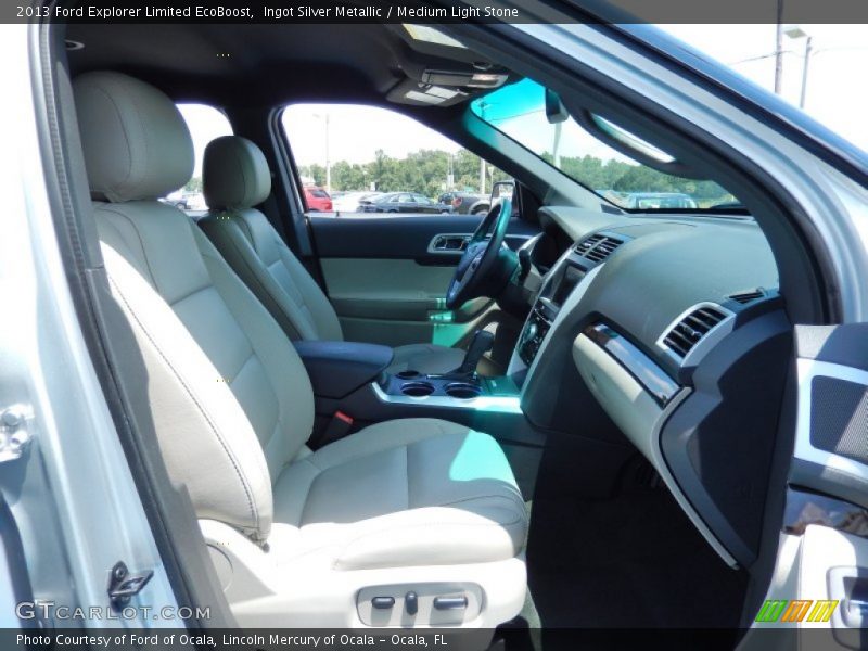 Ingot Silver Metallic / Medium Light Stone 2013 Ford Explorer Limited EcoBoost