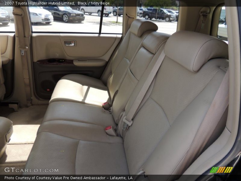 Black / Ivory Beige 2007 Toyota Highlander Hybrid Limited