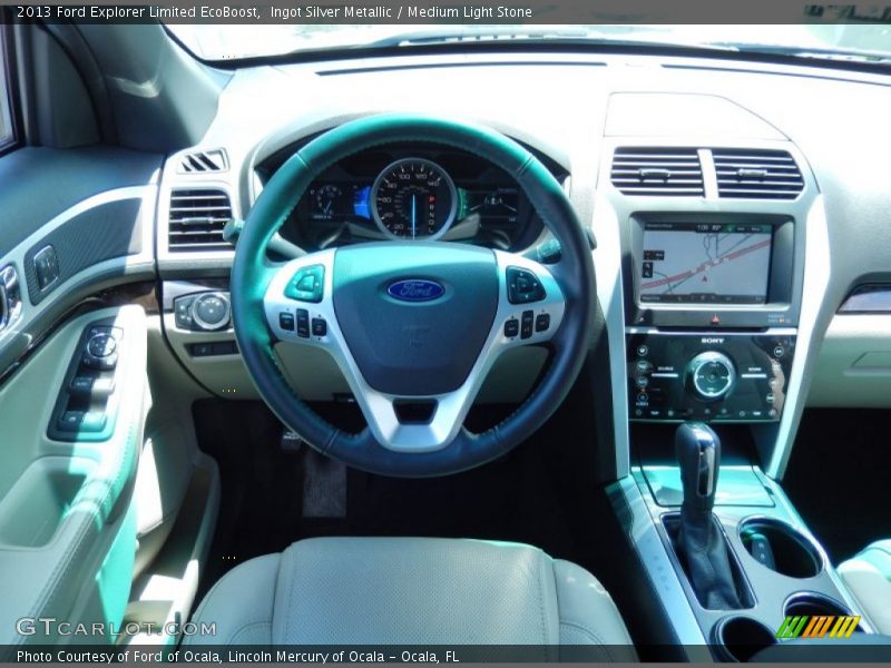 Ingot Silver Metallic / Medium Light Stone 2013 Ford Explorer Limited EcoBoost
