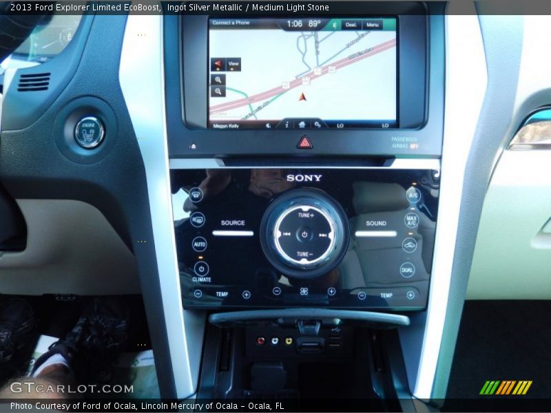 Ingot Silver Metallic / Medium Light Stone 2013 Ford Explorer Limited EcoBoost