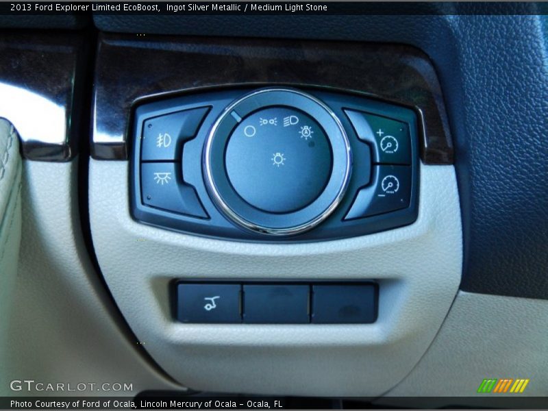 Ingot Silver Metallic / Medium Light Stone 2013 Ford Explorer Limited EcoBoost