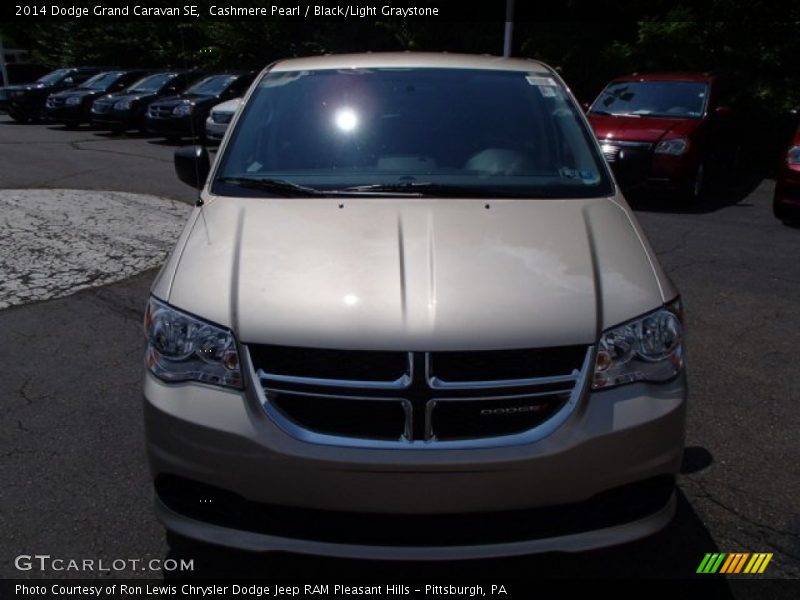 Cashmere Pearl / Black/Light Graystone 2014 Dodge Grand Caravan SE