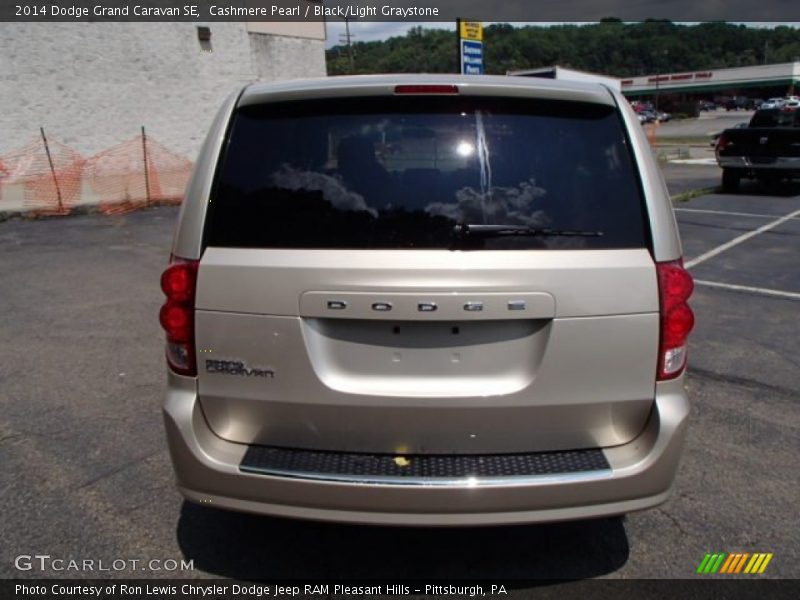 Cashmere Pearl / Black/Light Graystone 2014 Dodge Grand Caravan SE