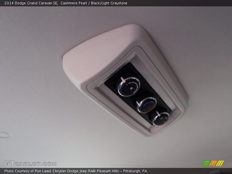 Cashmere Pearl / Black/Light Graystone 2014 Dodge Grand Caravan SE