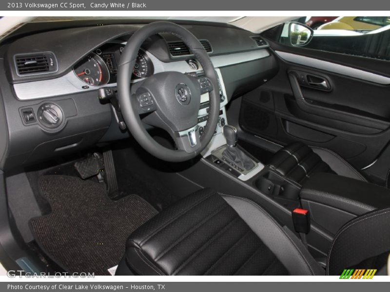 Candy White / Black 2013 Volkswagen CC Sport