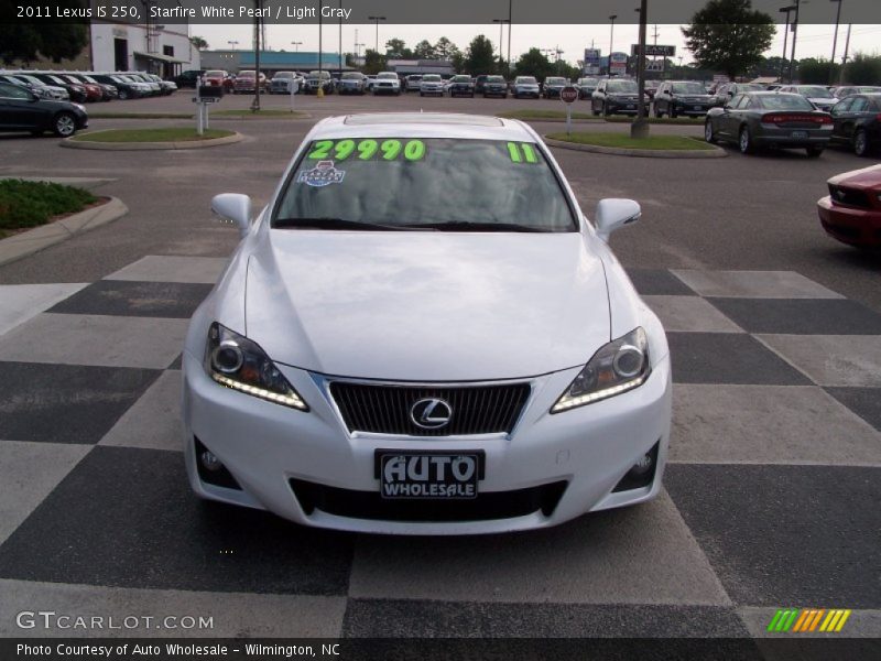Starfire White Pearl / Light Gray 2011 Lexus IS 250