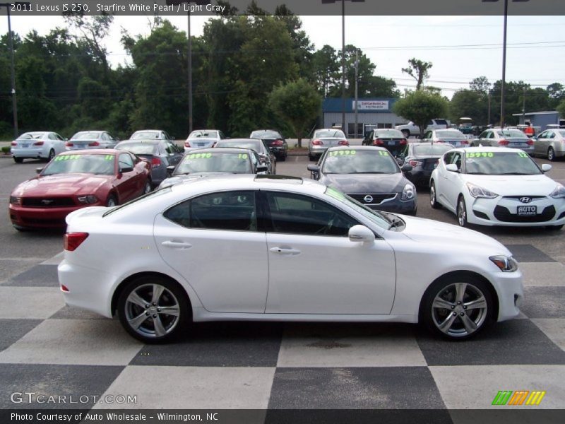 Starfire White Pearl / Light Gray 2011 Lexus IS 250