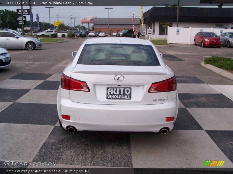Starfire White Pearl / Light Gray 2011 Lexus IS 250